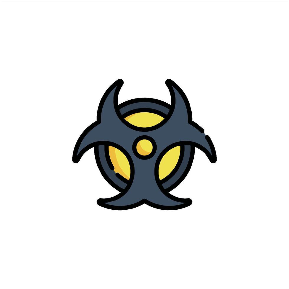 Biohazard symbol icon design vector