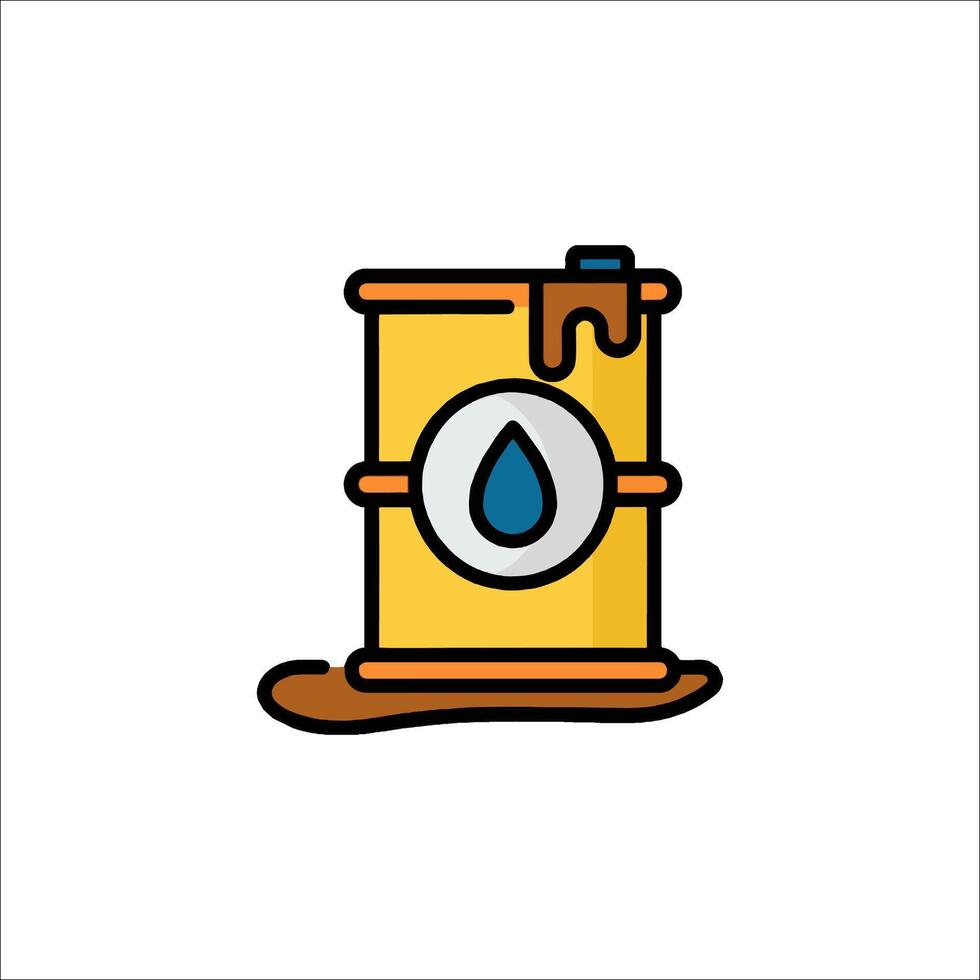 Oil barrel icon illustration vector
