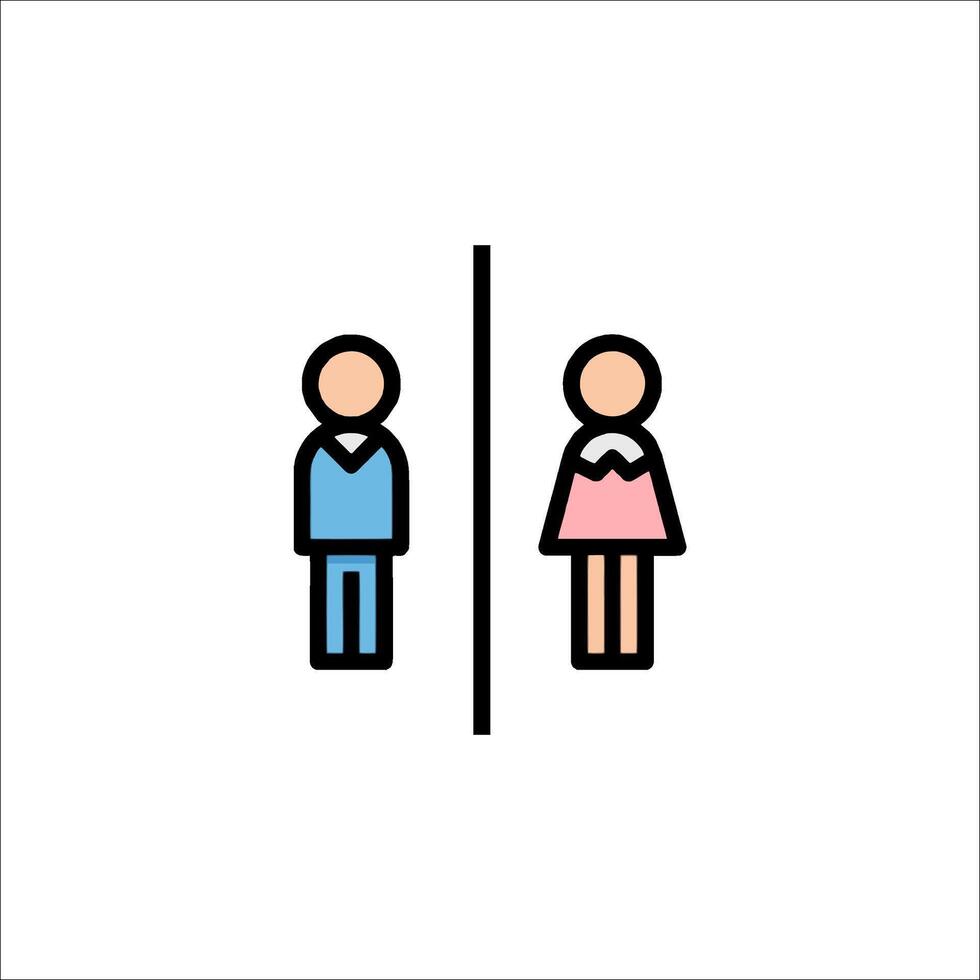 A man and woman standing in a bathroom vector