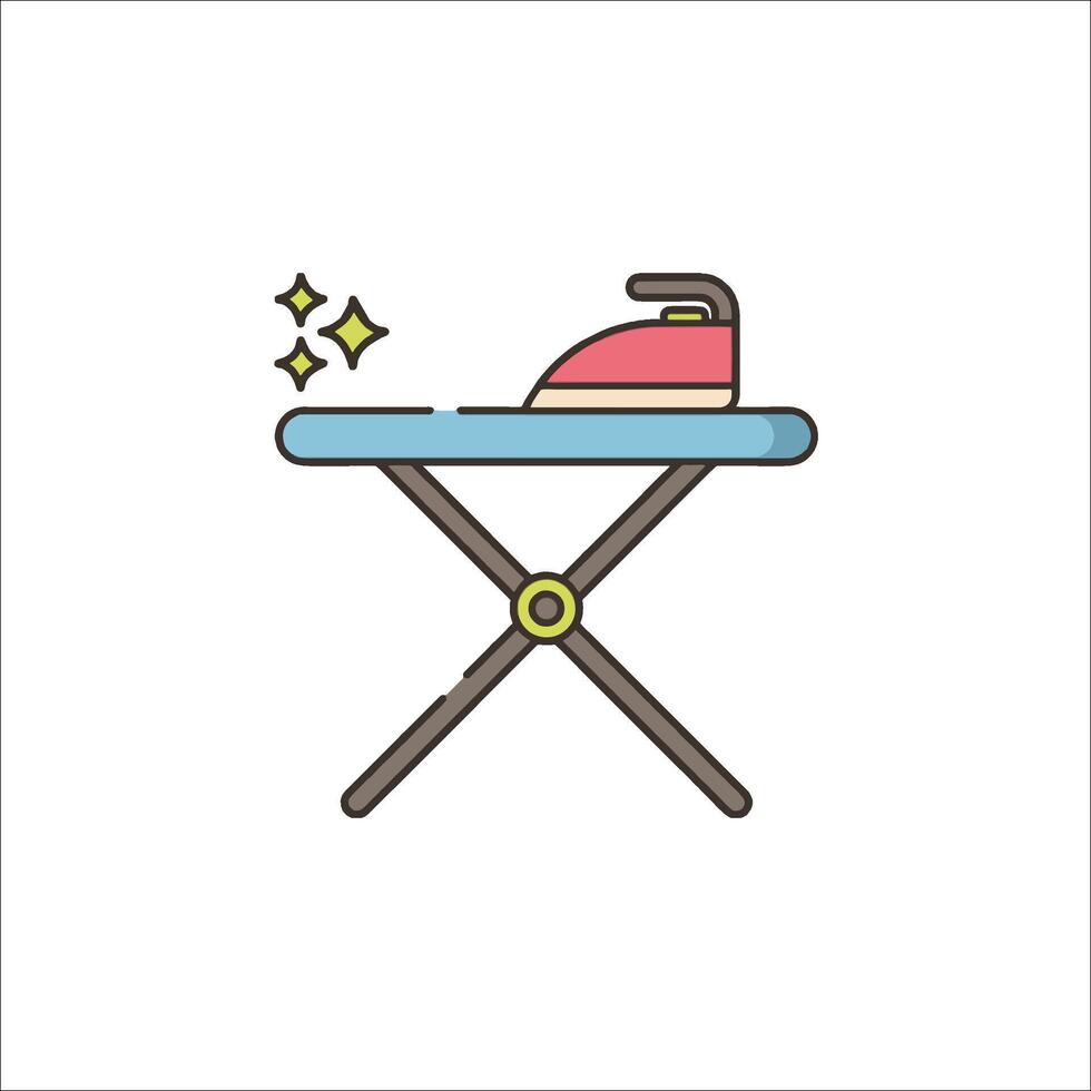Ironing board icon illustration vector