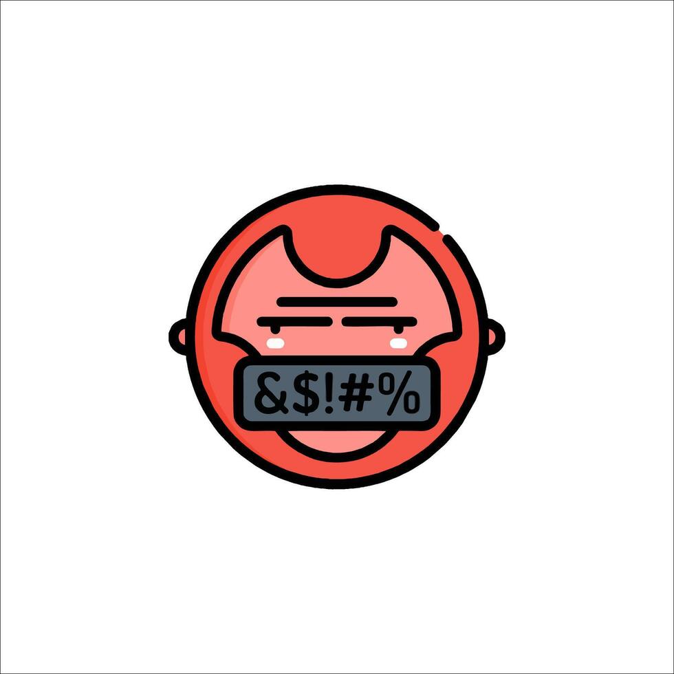 A red face with a dollar sign on it vector