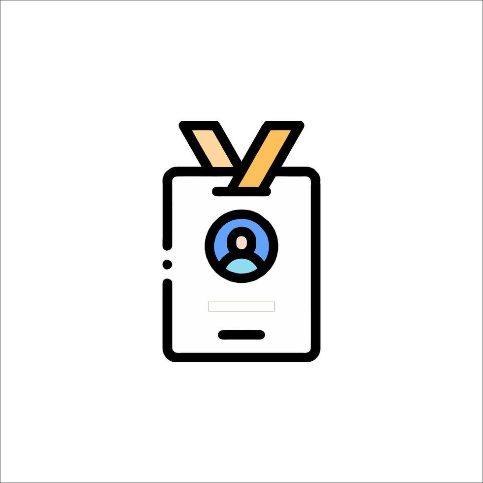 A badge with a person's face on it vector