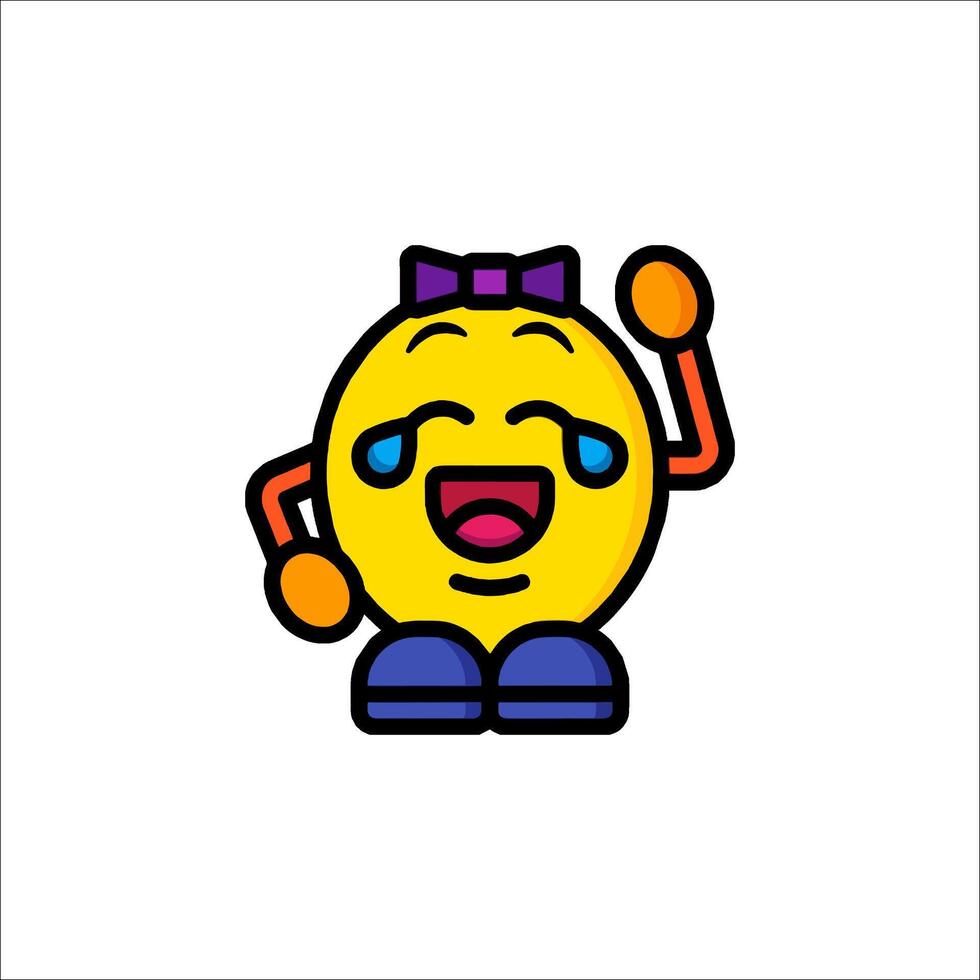 Emoticon crying emoticon illustration vector