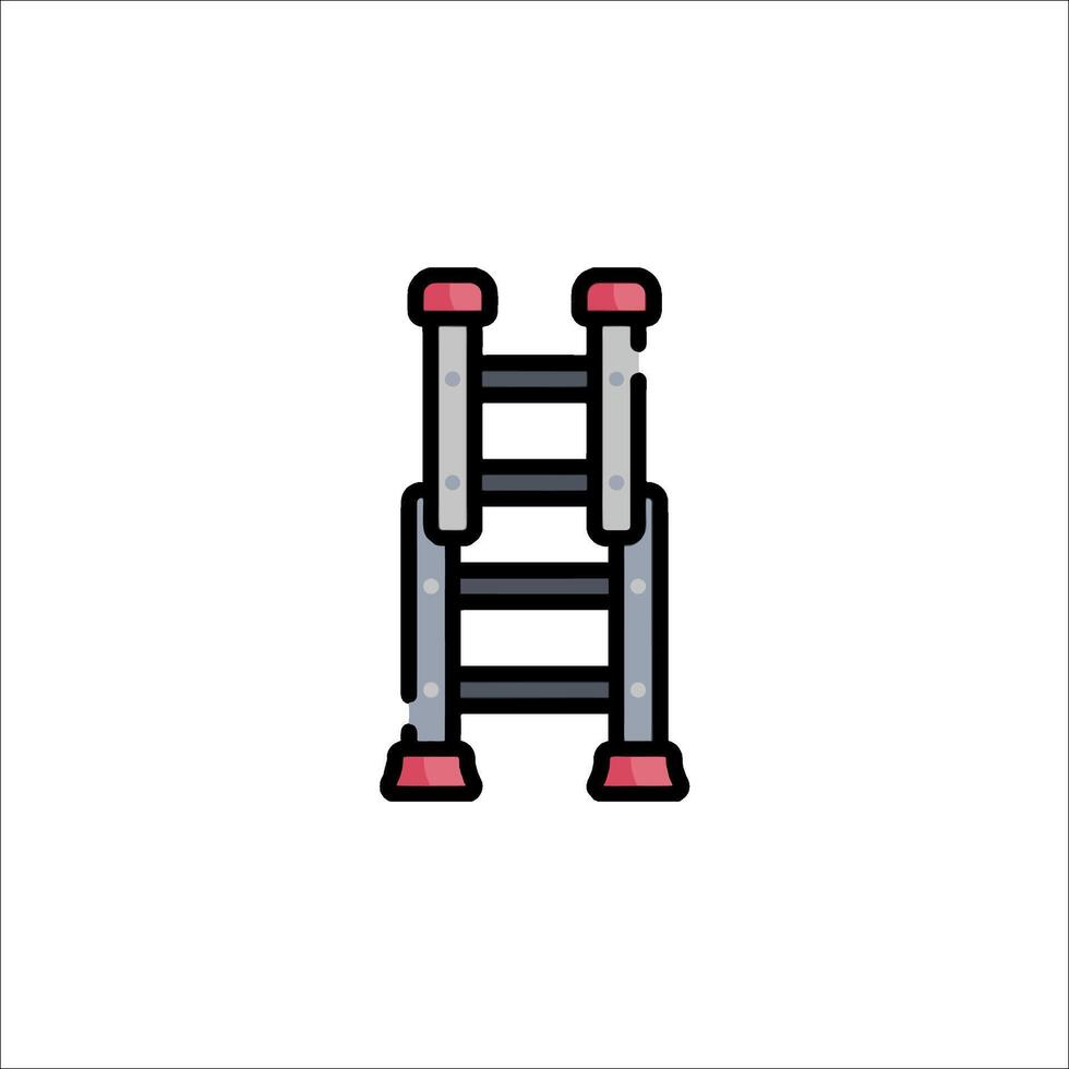 A ladder icon on a white background vector