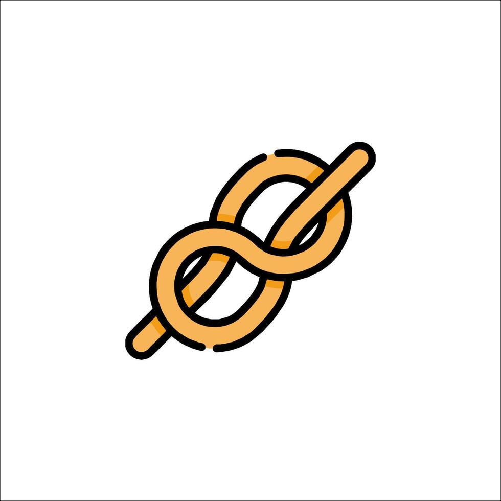 A knot icon in a flat style vector