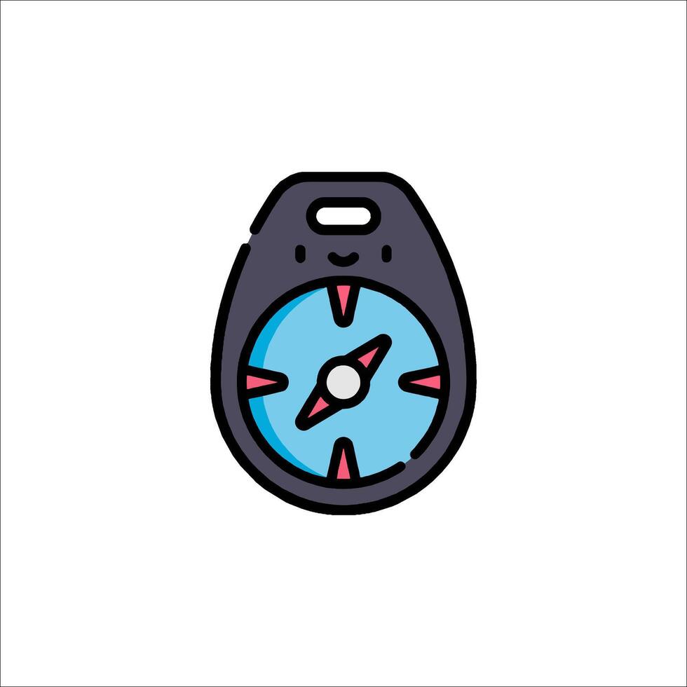 A compass icon on a white background vector
