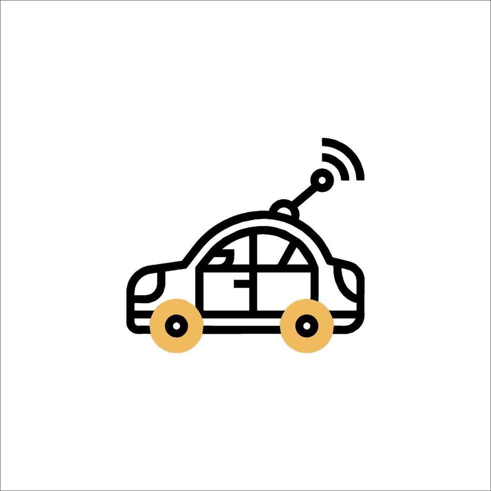 Autonomous car icon illustration vector