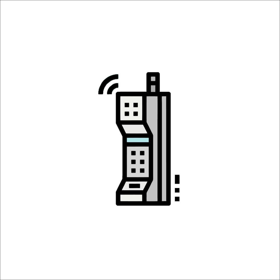 A phone icon on a white background vector