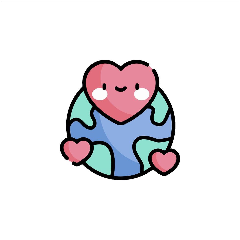 Earth day illustration vector