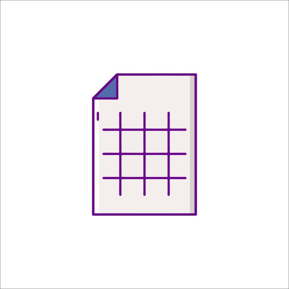 A purple square with a line on it vector