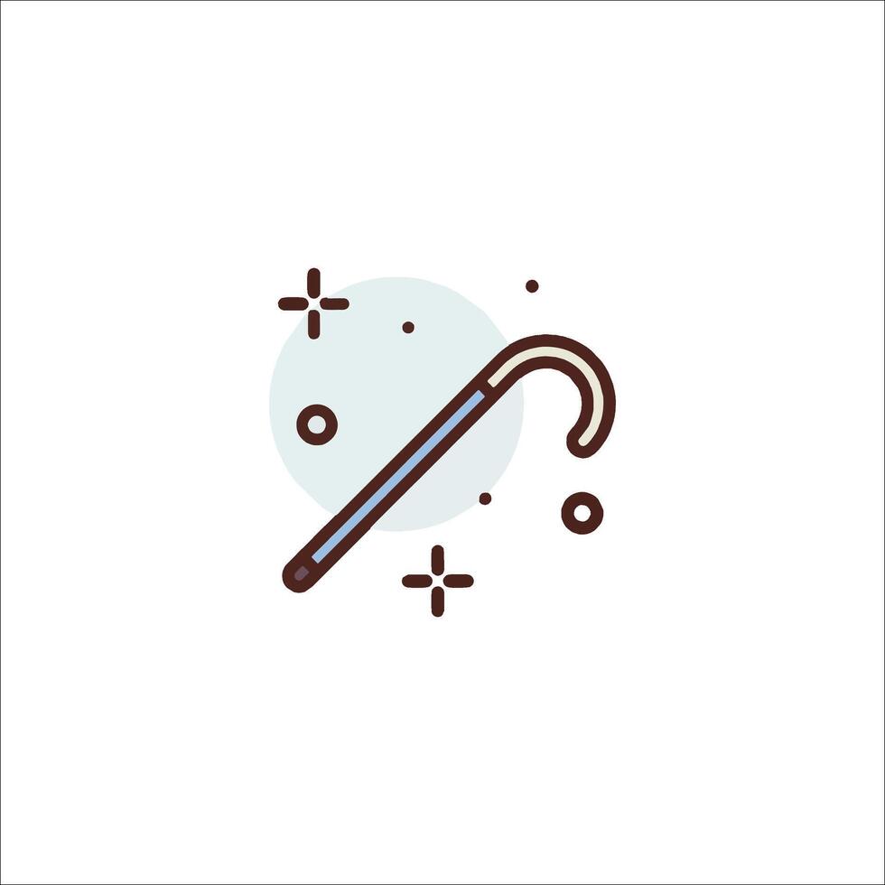 A stick with a handle and a handle on it vector