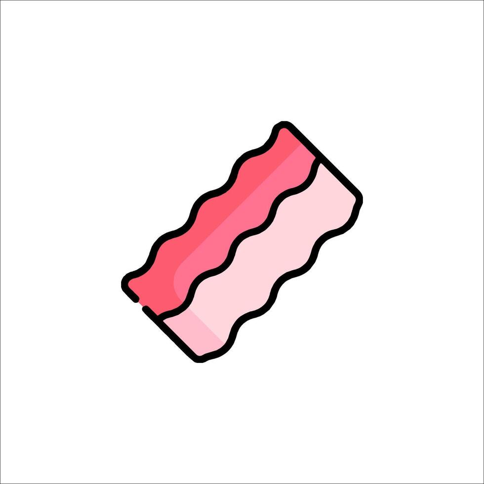 Bacon icon illustration vector