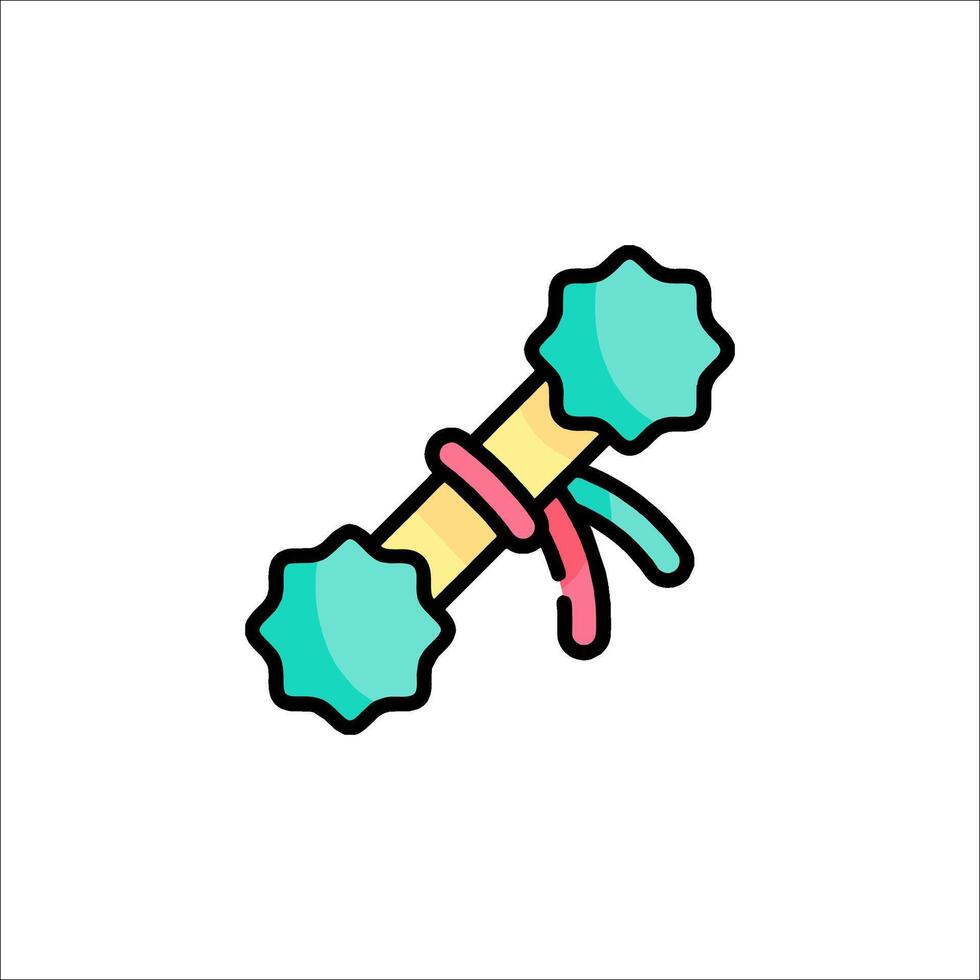A toy with a bow and arrow icon vector