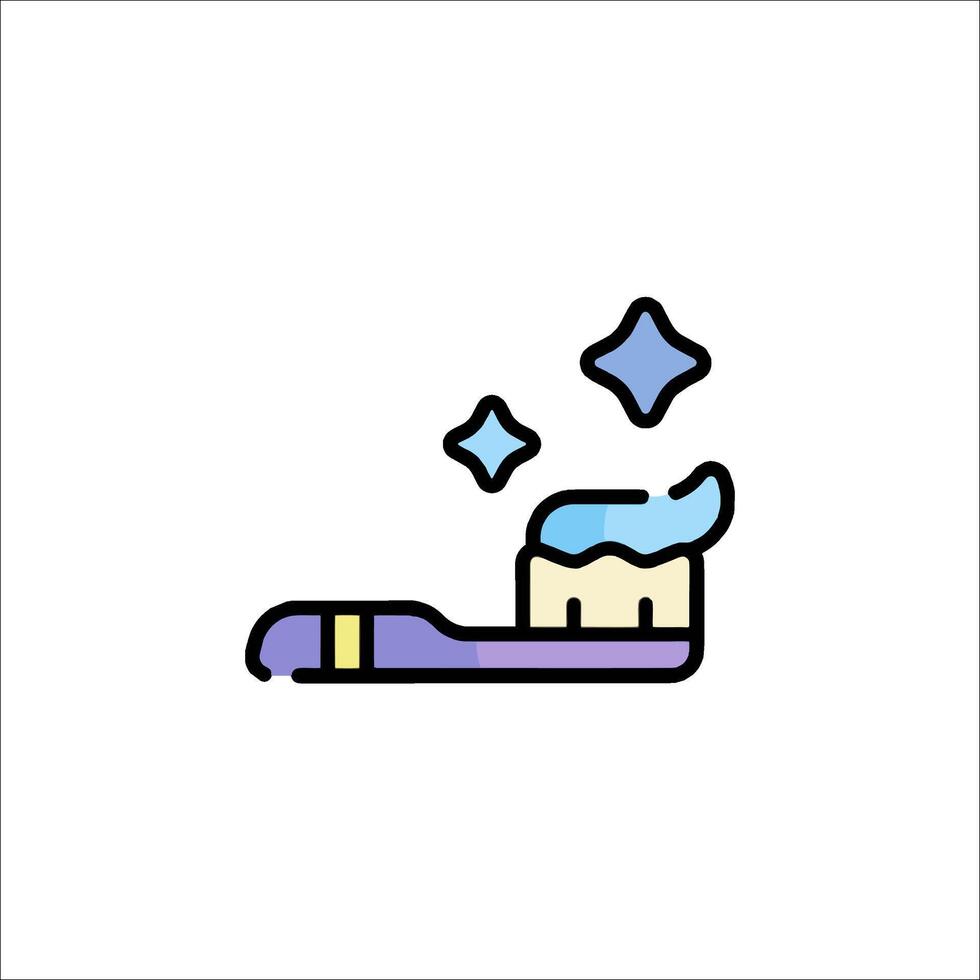 Toothbrush icon illustration vector