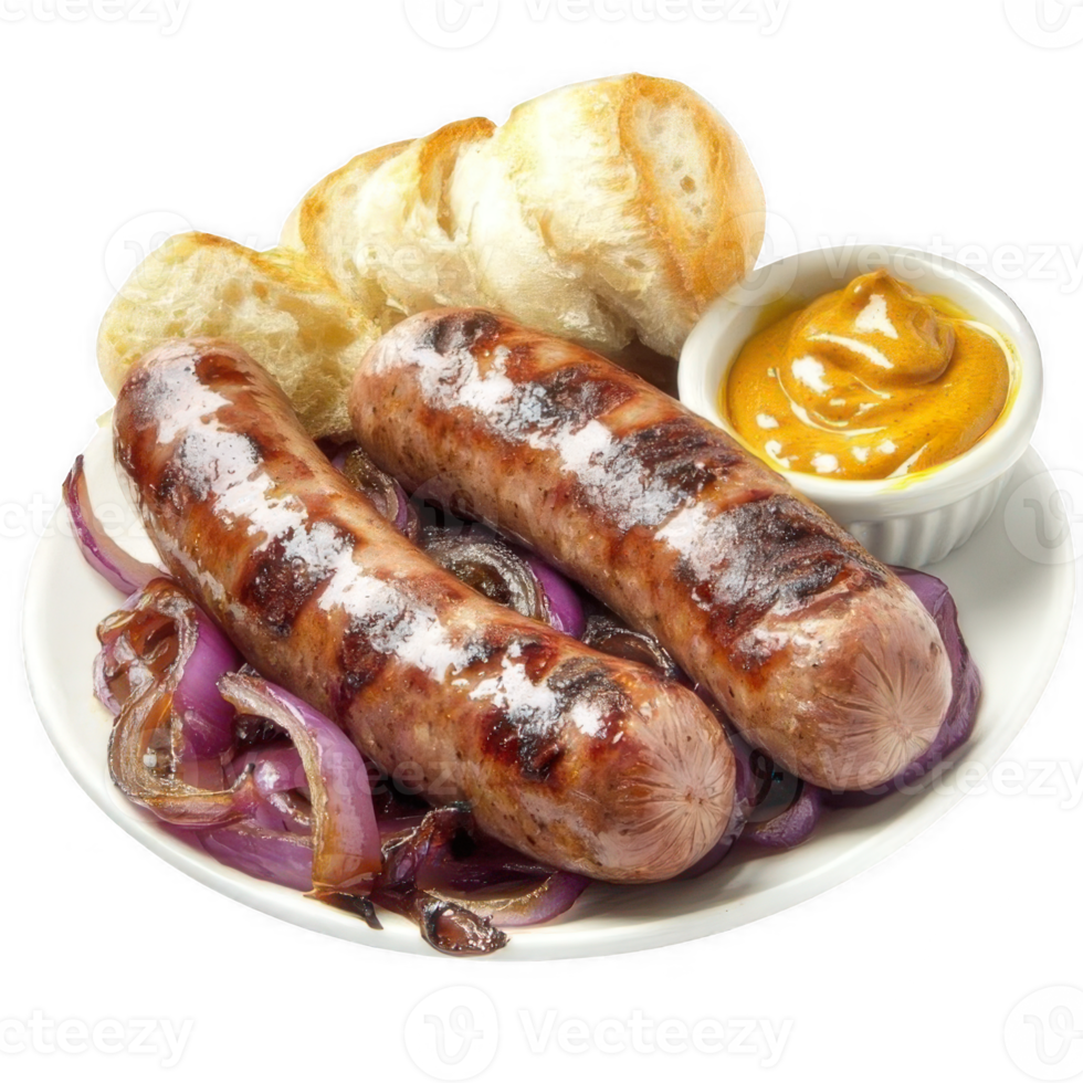 Bratwurst Sausage. Traditional German Cuisine png