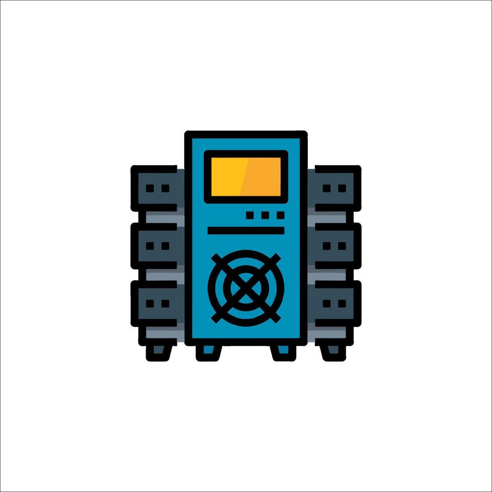 Server icon illustration vector