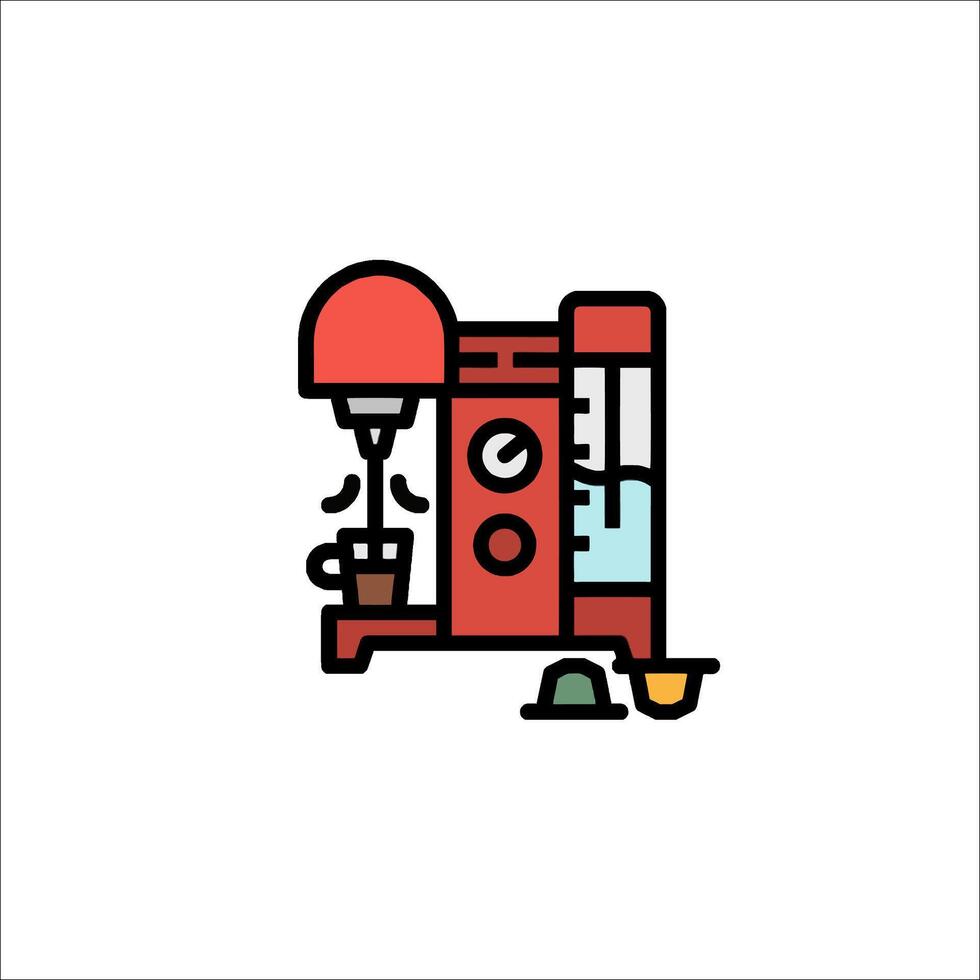 Coffee machine icon illustration vector