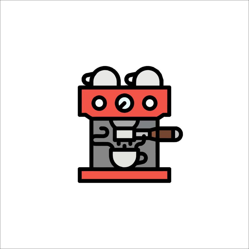 Coffee machine icon illustration vector