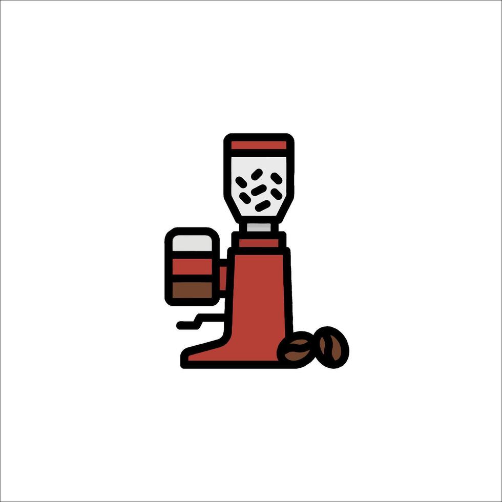 Coffee grinder icon illustration vector