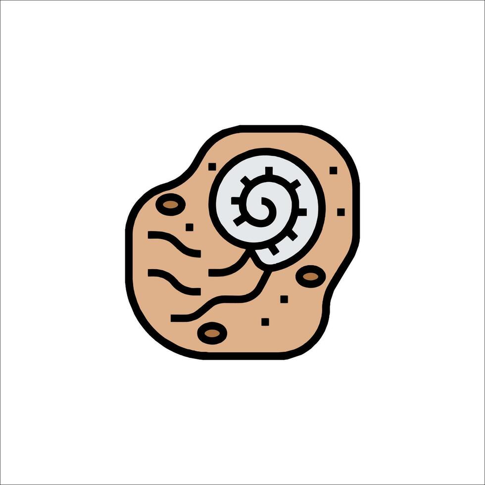 A cartoon illustration of a snail vector