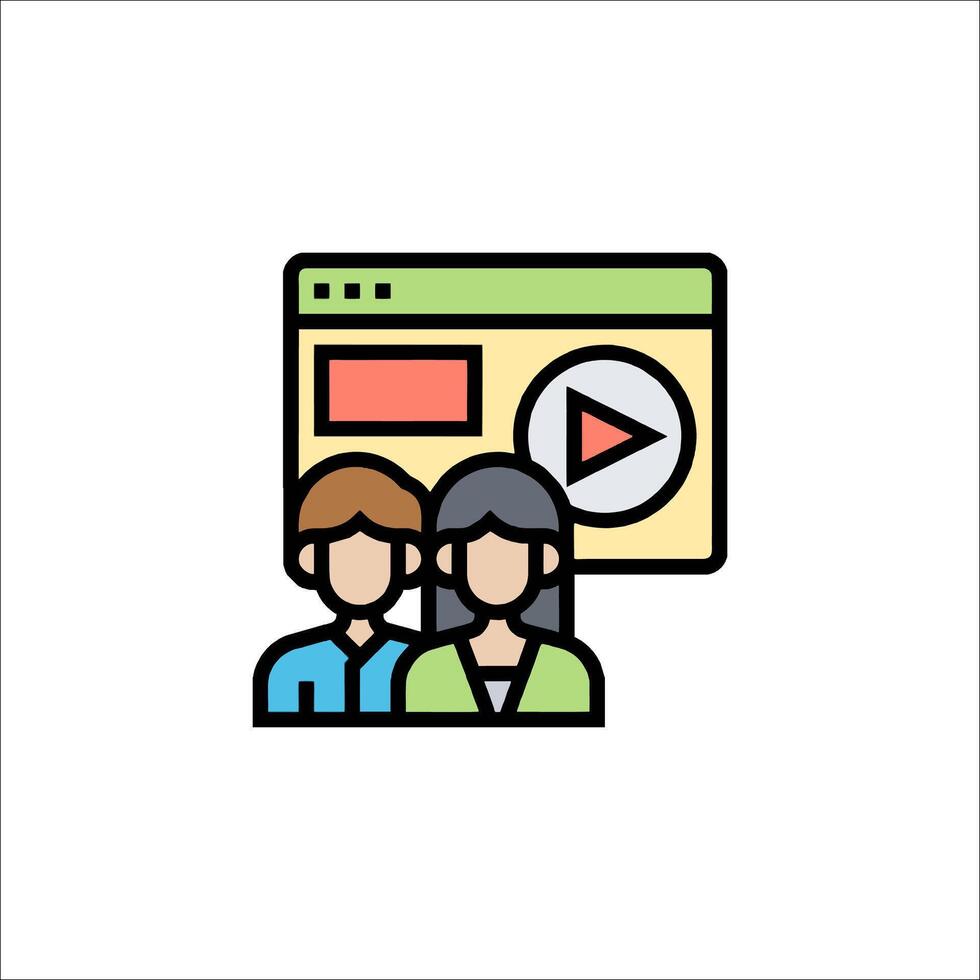player icon illustration vector