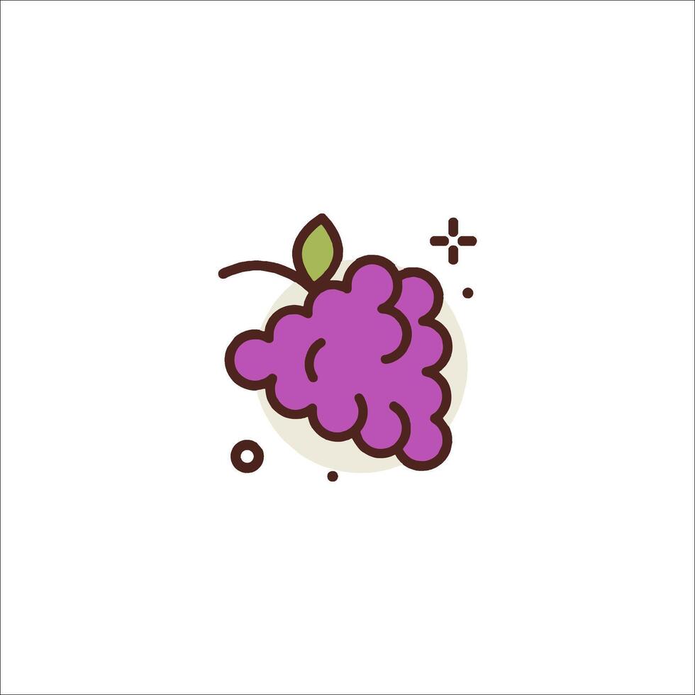 Grapes icon illustration vector