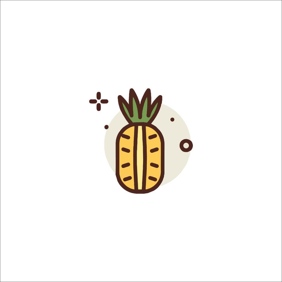 A pineapple icon on a white background vector