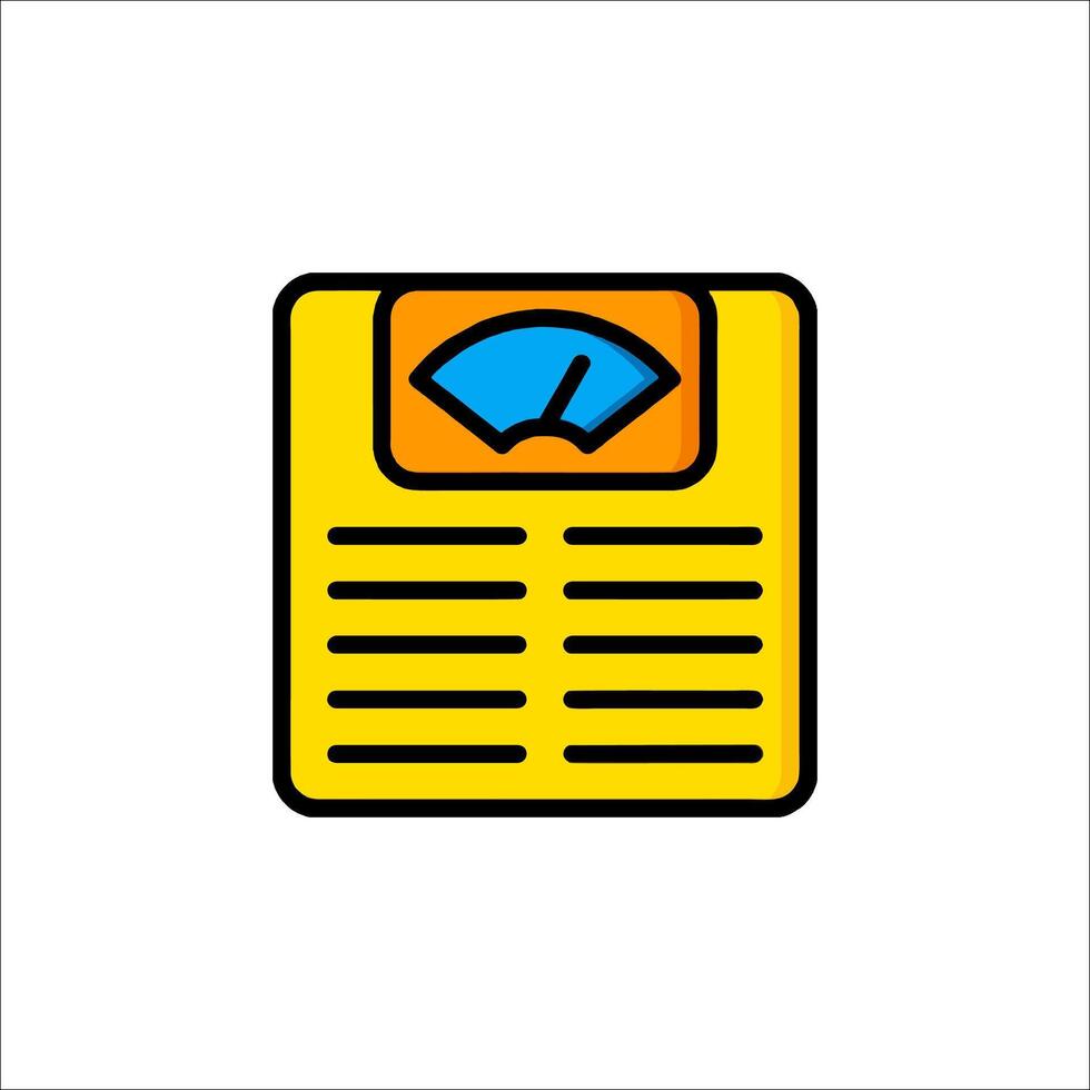 A weight scale icon on a white background vector