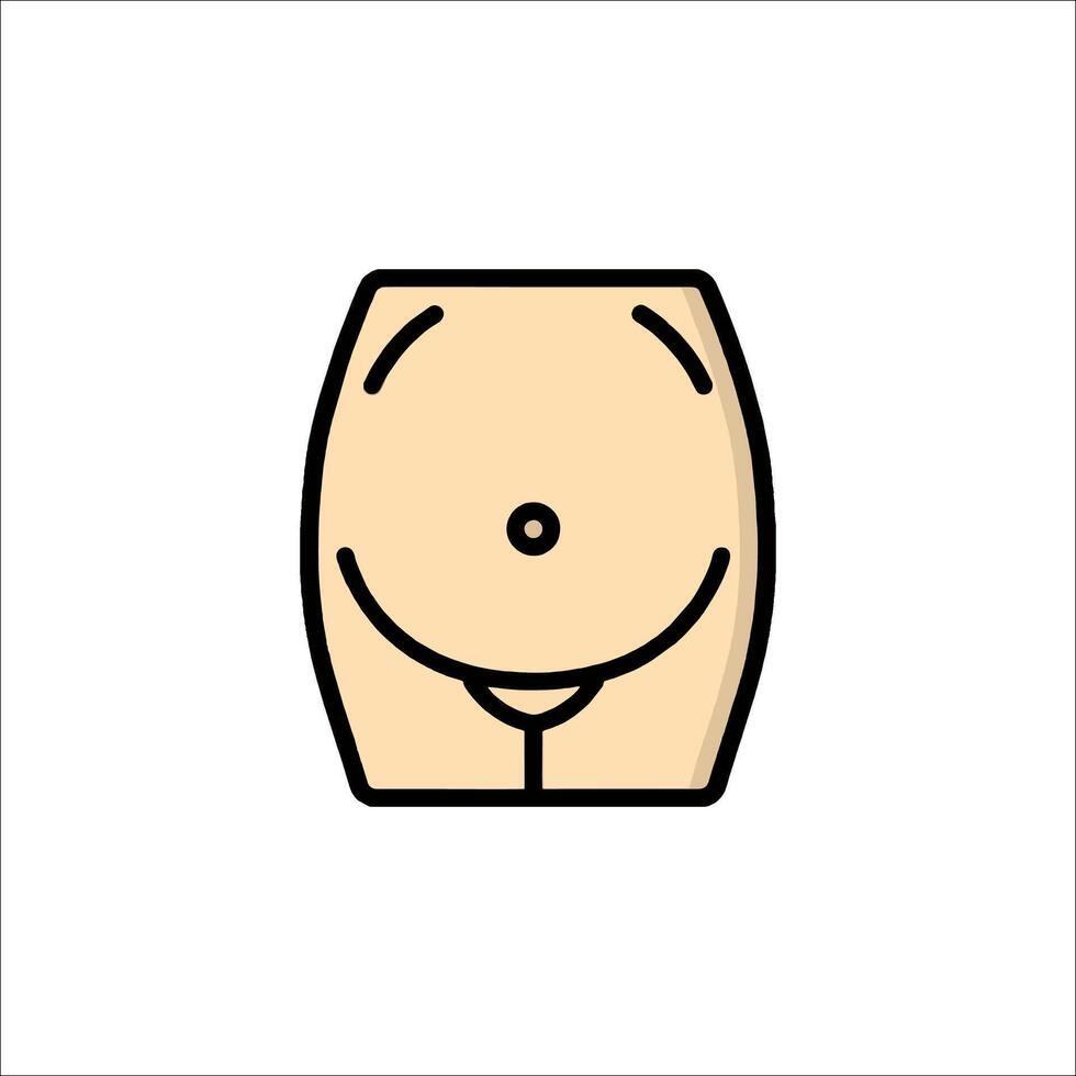 A cartoon man's underwear on a white background vector