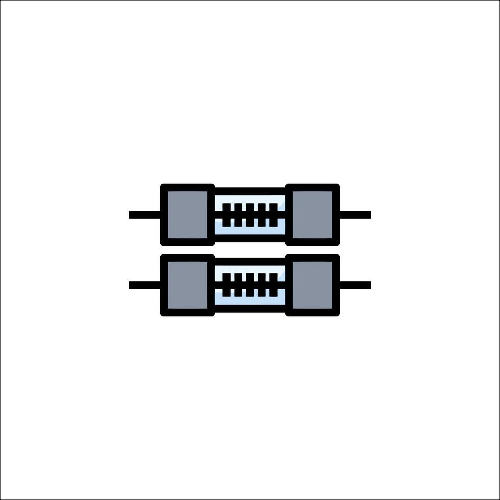 A flat icon of a circuit board vector