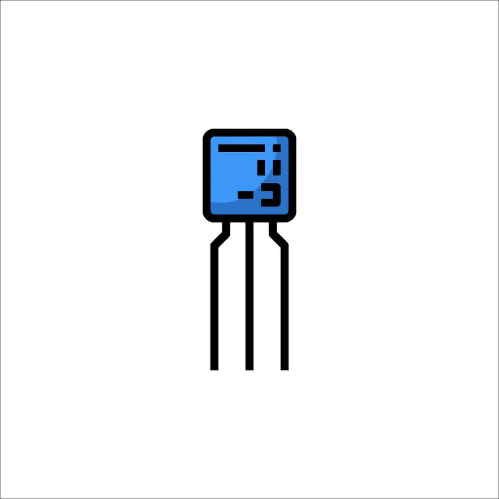 A blue electronic device icon on a white background vector