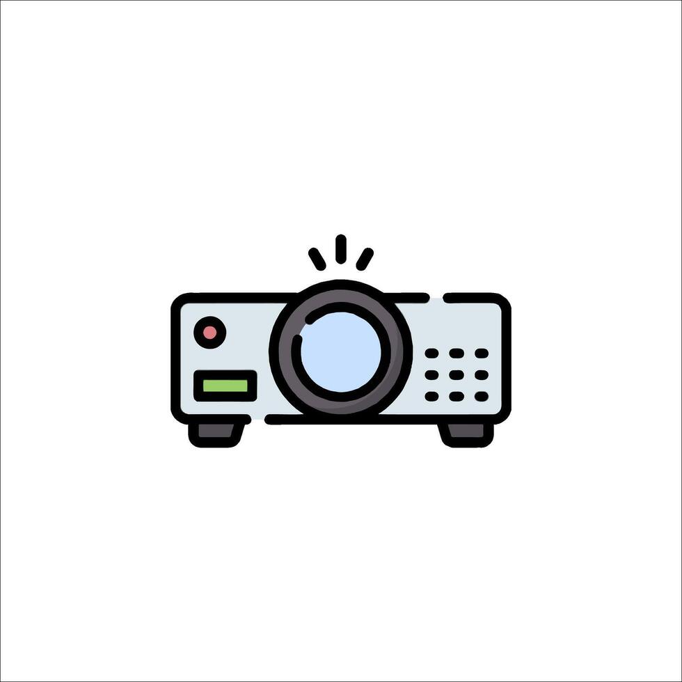 A projector icon on a white background vector
