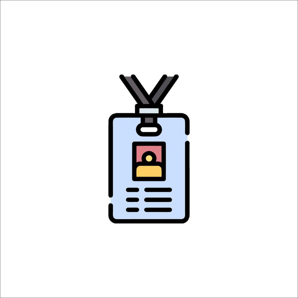 Id card icon illustration vector