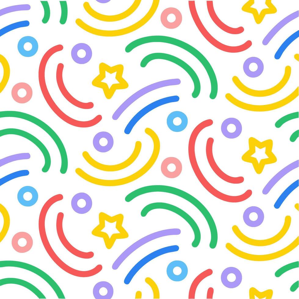 Beautiful Hand-Drawn Abstract Shapes cute beautiful hand drawn colorful line and abstract geometric shape pattern art illustration isolated on white vector