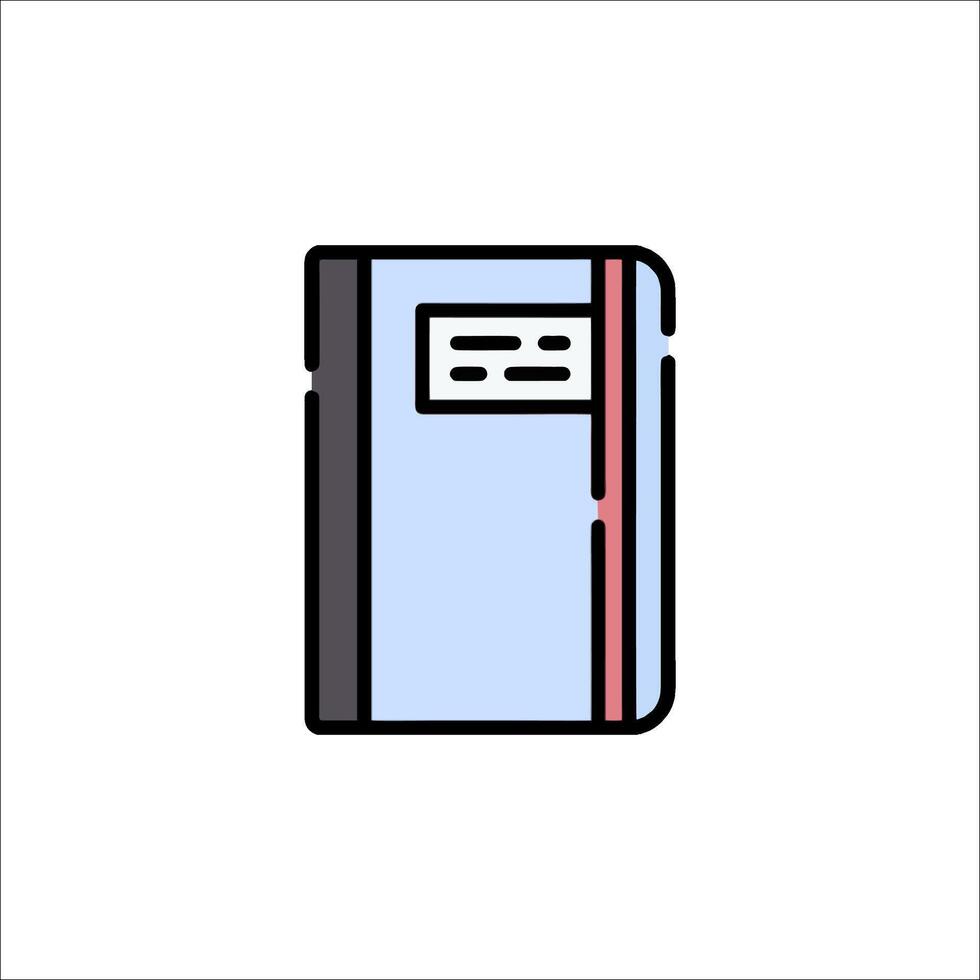 A notebook icon on a white background vector