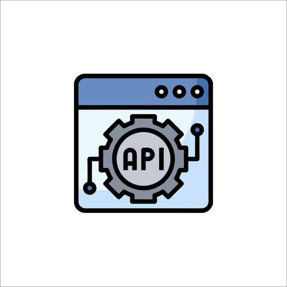 Api icon, web application, web service, web service, web service, web service, web vector