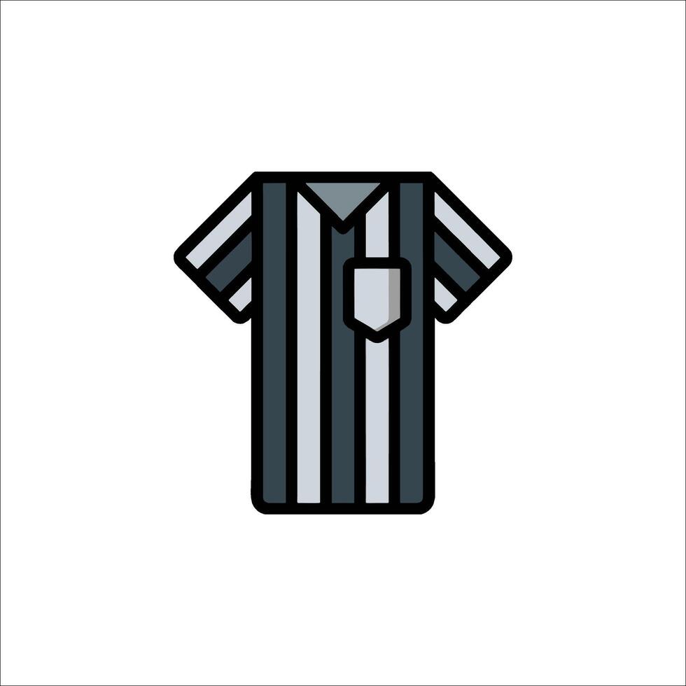 A referee shirt icon on a white background vector