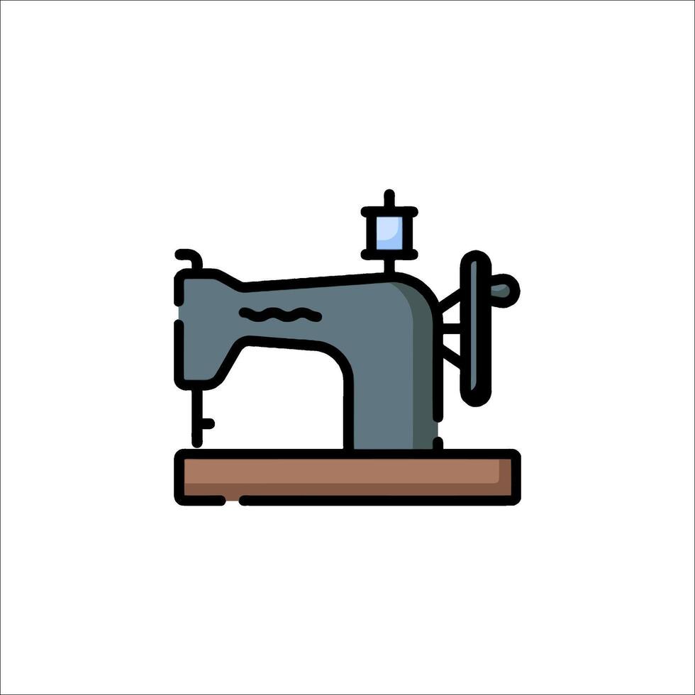 A sewing machine icon on a white background vector