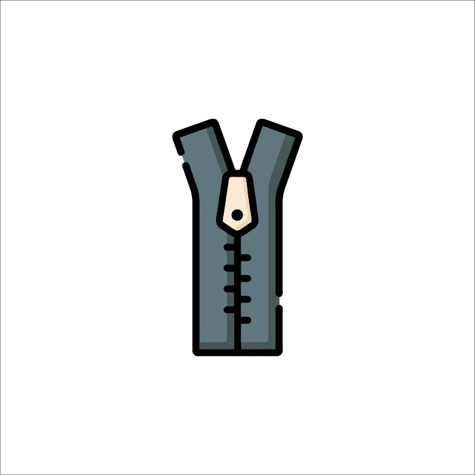 A blue shirt with a zipper on it vector