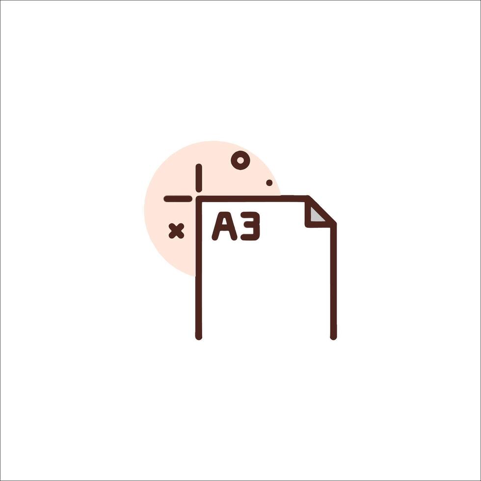 A file icon with the word ea on it vector