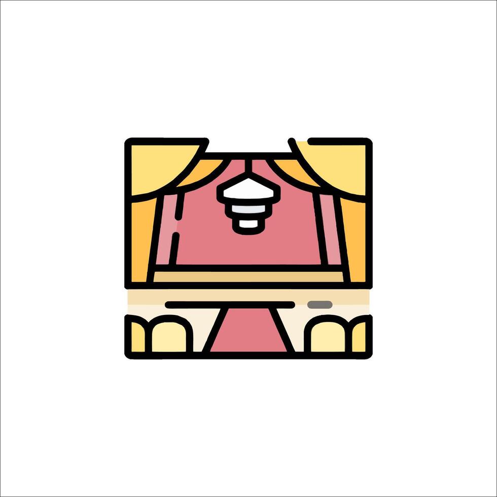 Theater icon illustration vector