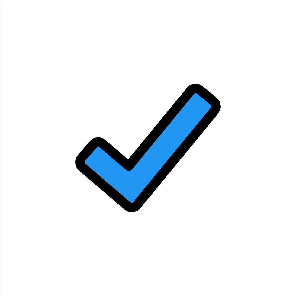 Check mark icon vector