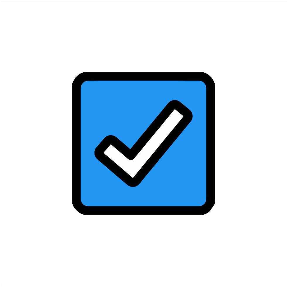 Check mark icon vector
