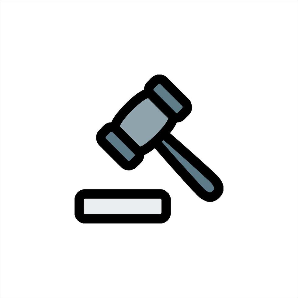 A gavel icon on a white background vector