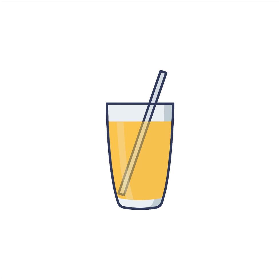 Orange juice icon illustration vector