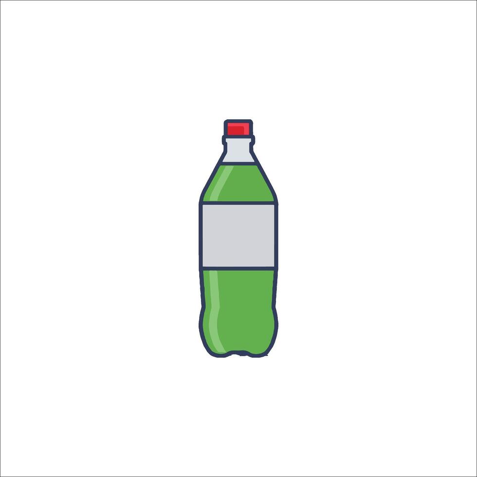 A soda bottle icon on a white background vector