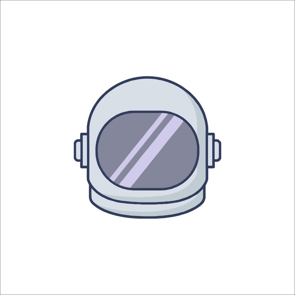 An astronaut helmet icon on a white background vector