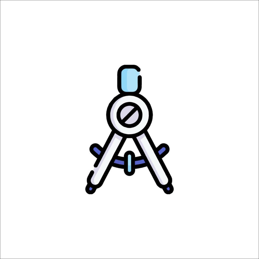 A compass icon on a white background vector