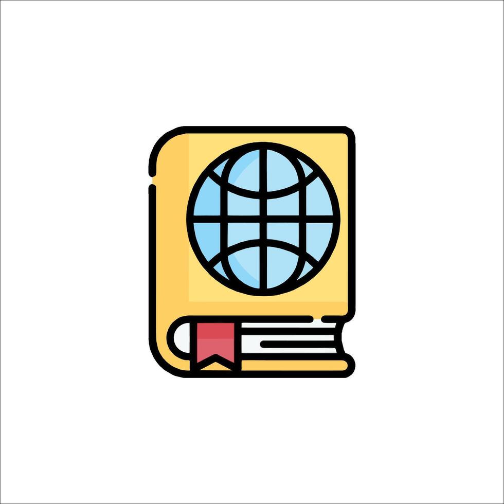 World book icon illustration vector