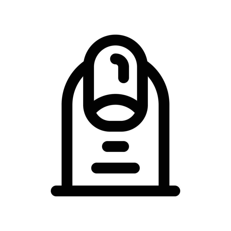 nail icon. line icon for your website, mobile, presentation, and logo design. vector